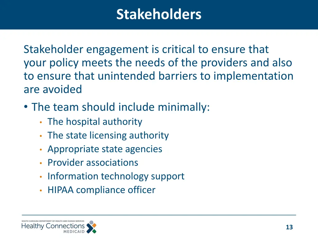 stakeholders