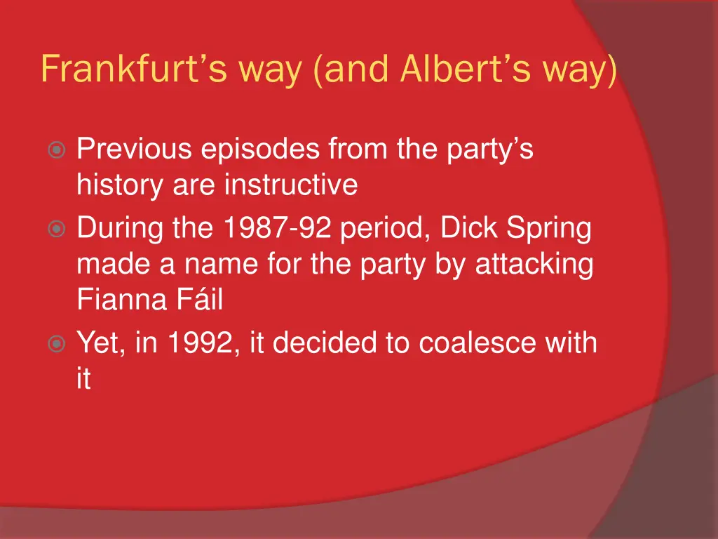 frankfurt s way and albert s way