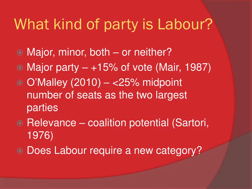 what kind of party is labour