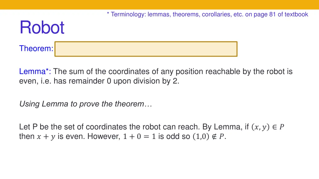 terminology lemmas theorems corollaries 1