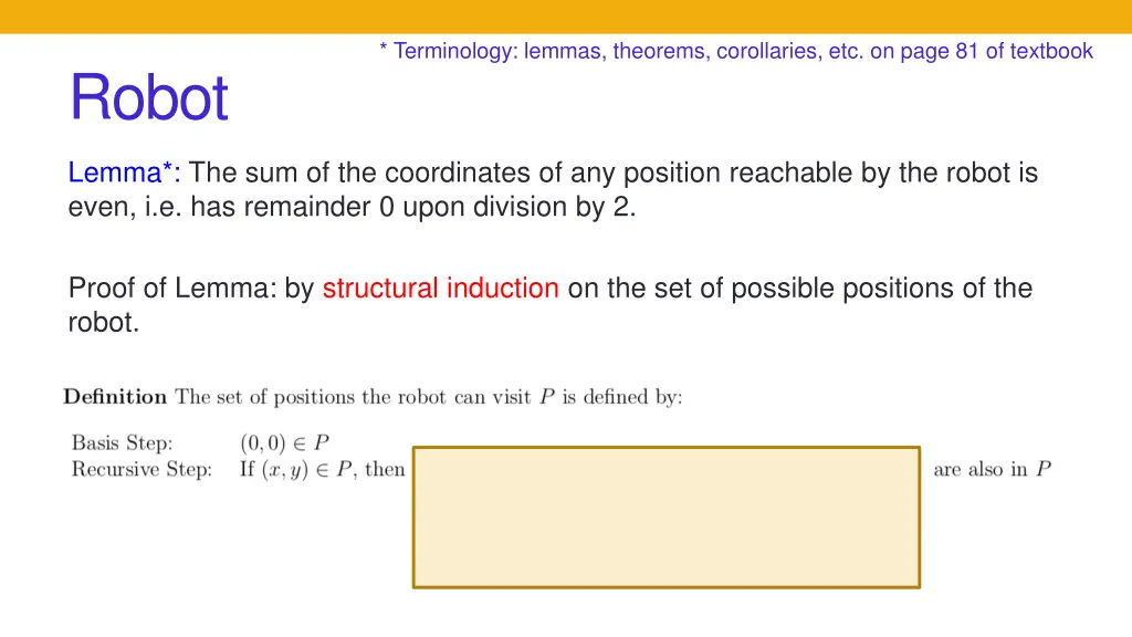 terminology lemmas theorems corollaries 2