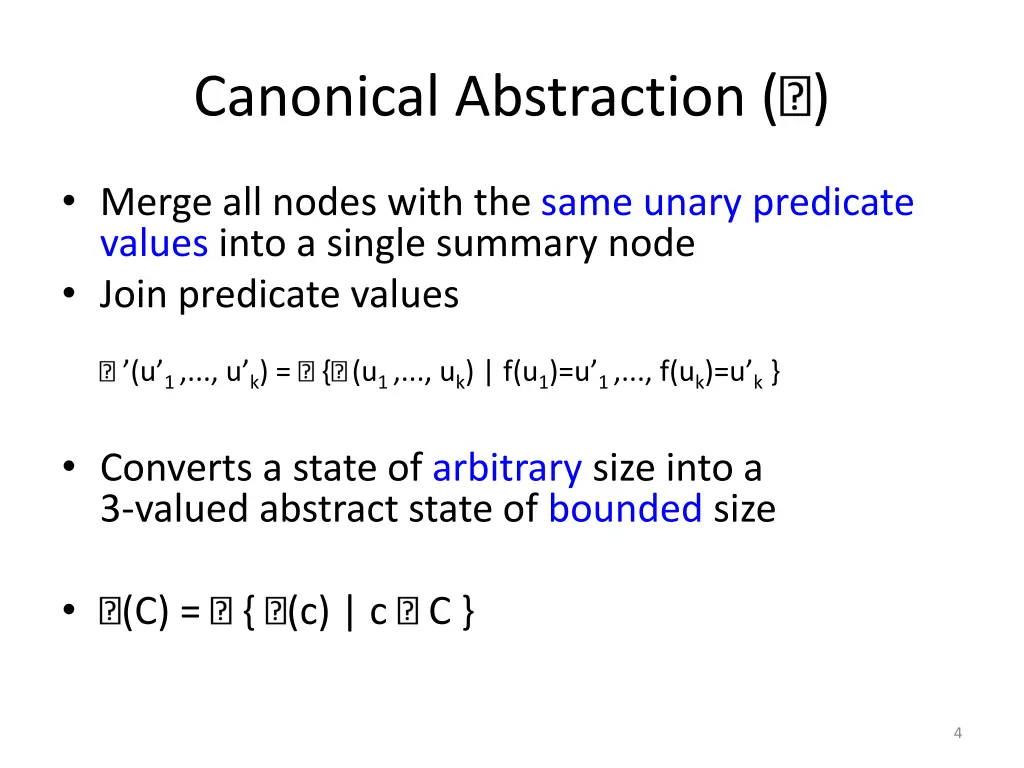 canonical abstraction 2