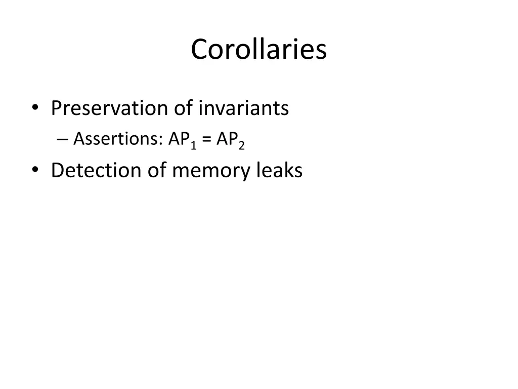 corollaries