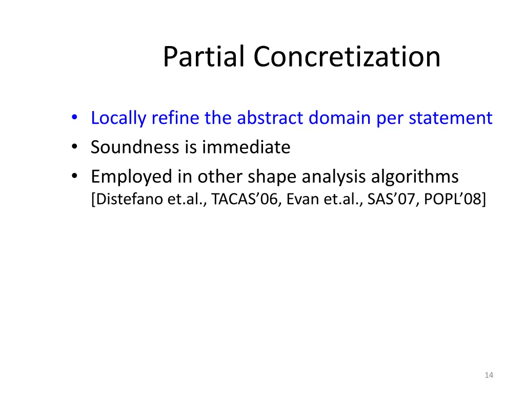 partial concretization