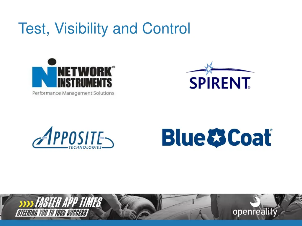 test visibility and control