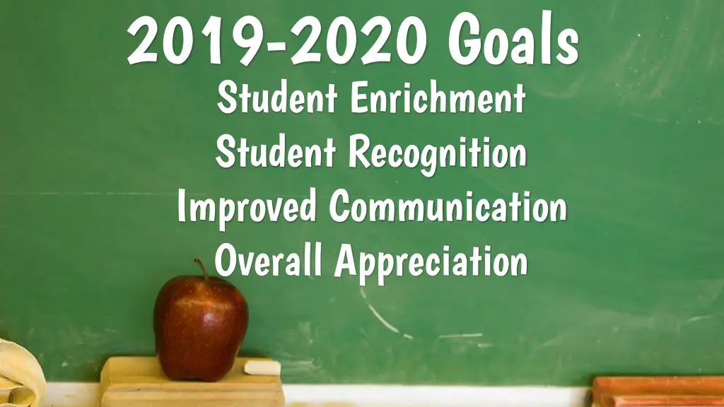 2019 2020 goals student enrichment student