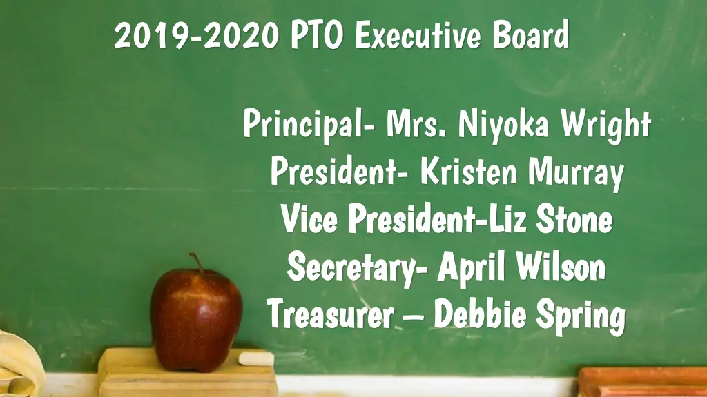 2019 2020 pto executive board