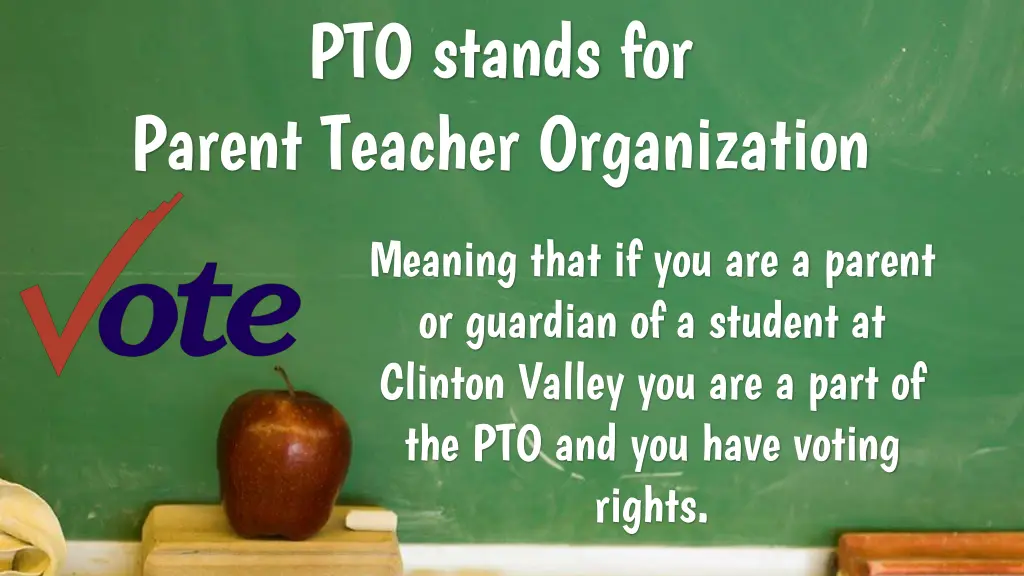 pto stands for parent teacher organization