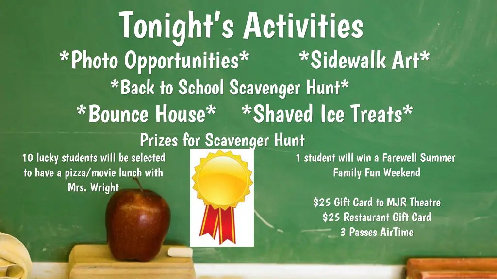 tonight s activities photo opportunities sidewalk