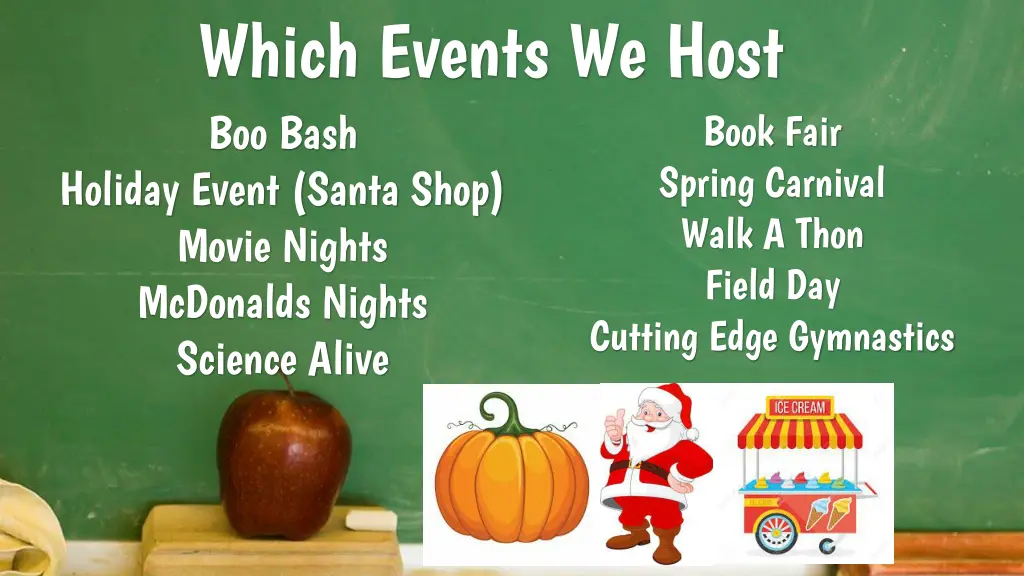 which events we host boo bash holiday event santa