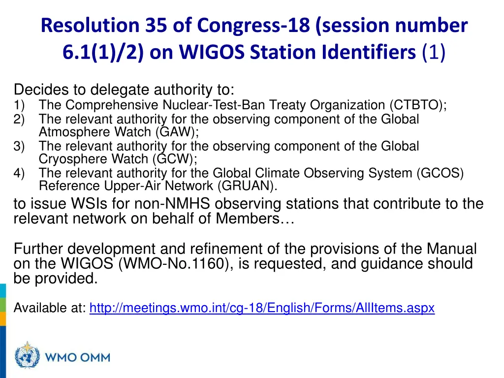 resolution 35 of congress 18 session number