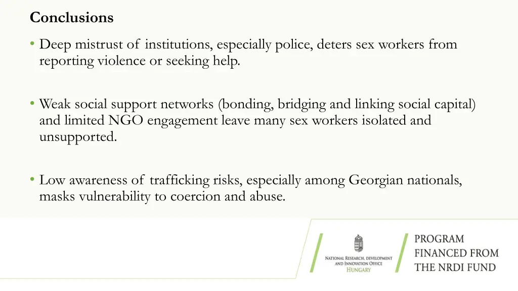 conclusions 1
