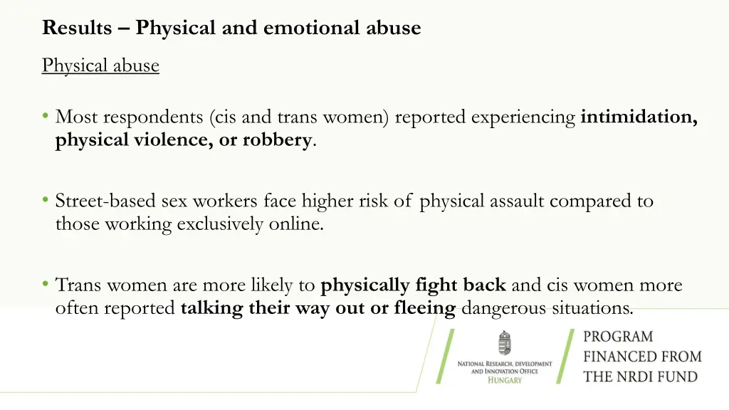 results physical and emotional abuse