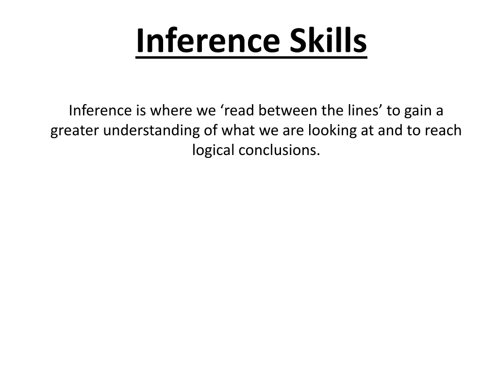 inference skills
