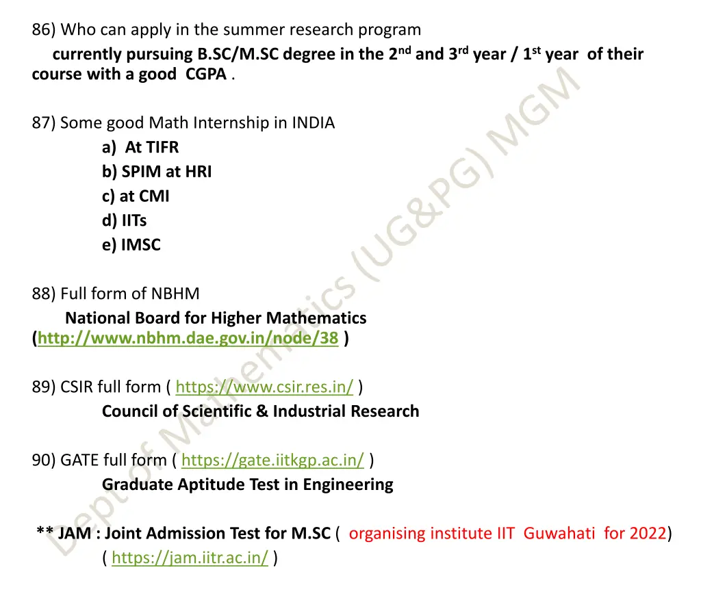 86 who can apply in the summer research program