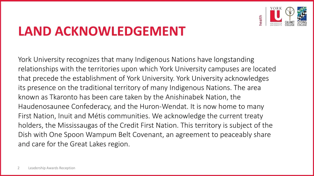 land acknowledgement