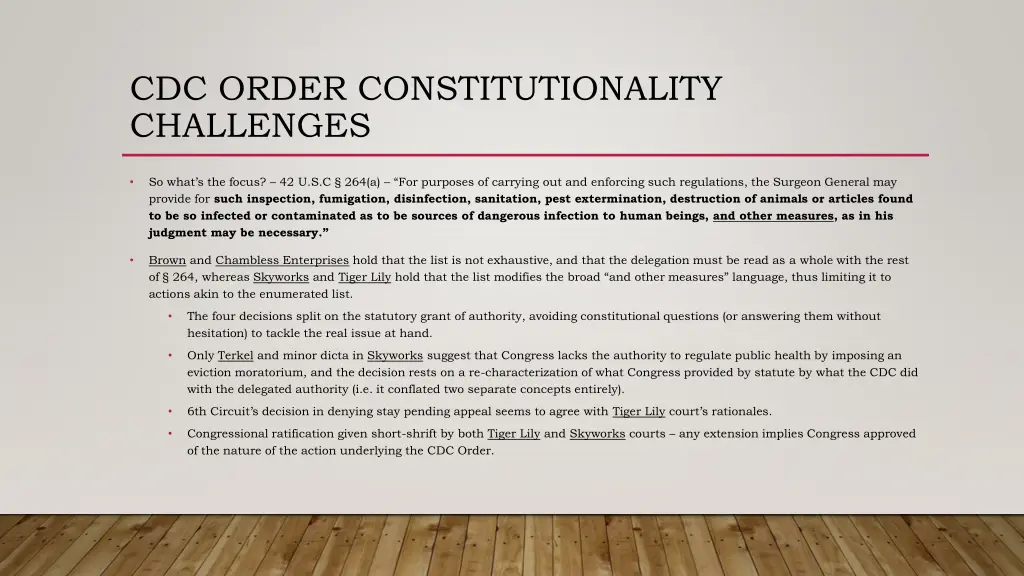 cdc order constitutionality challenges 1