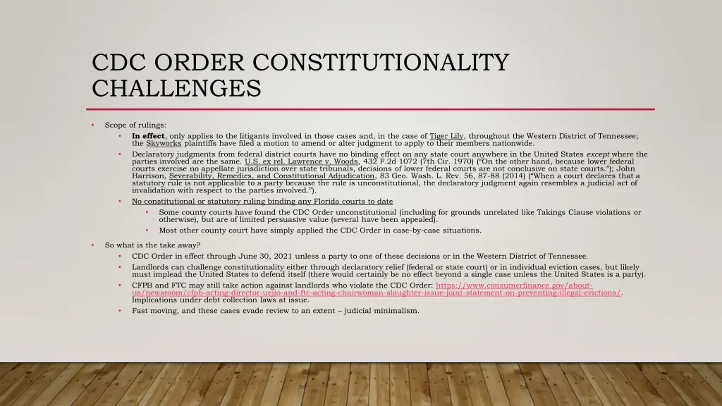 cdc order constitutionality challenges 2