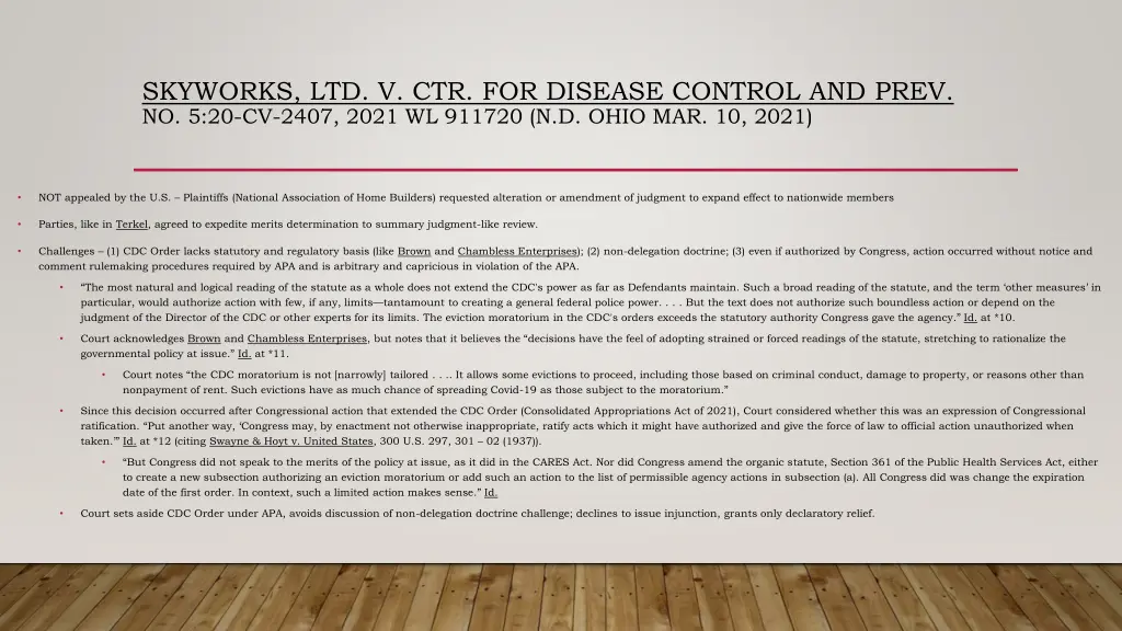 skyworks ltd v ctr for disease control and prev