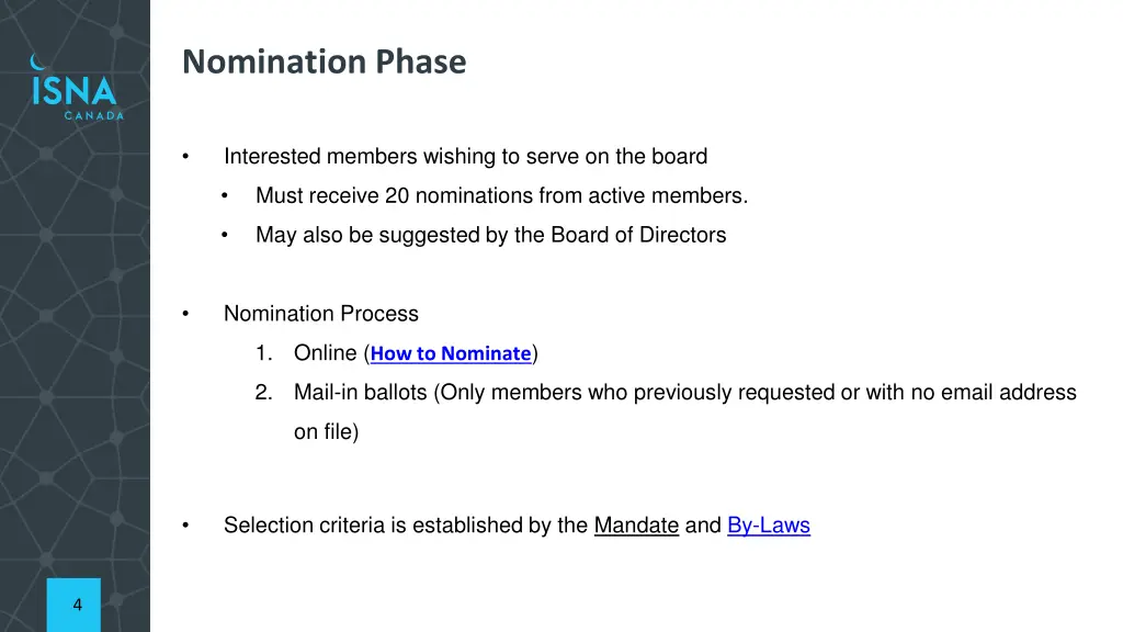 nomination phase