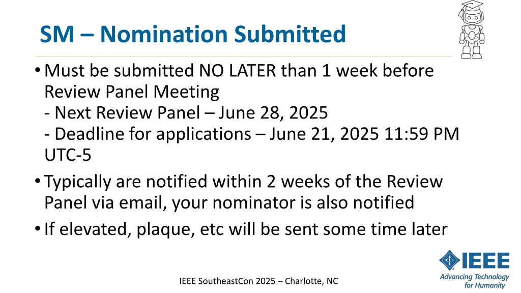 sm nomination submitted
