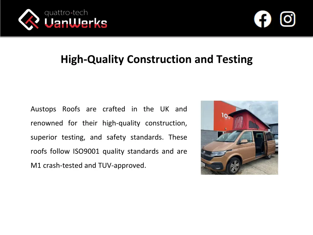 high quality construction and testing