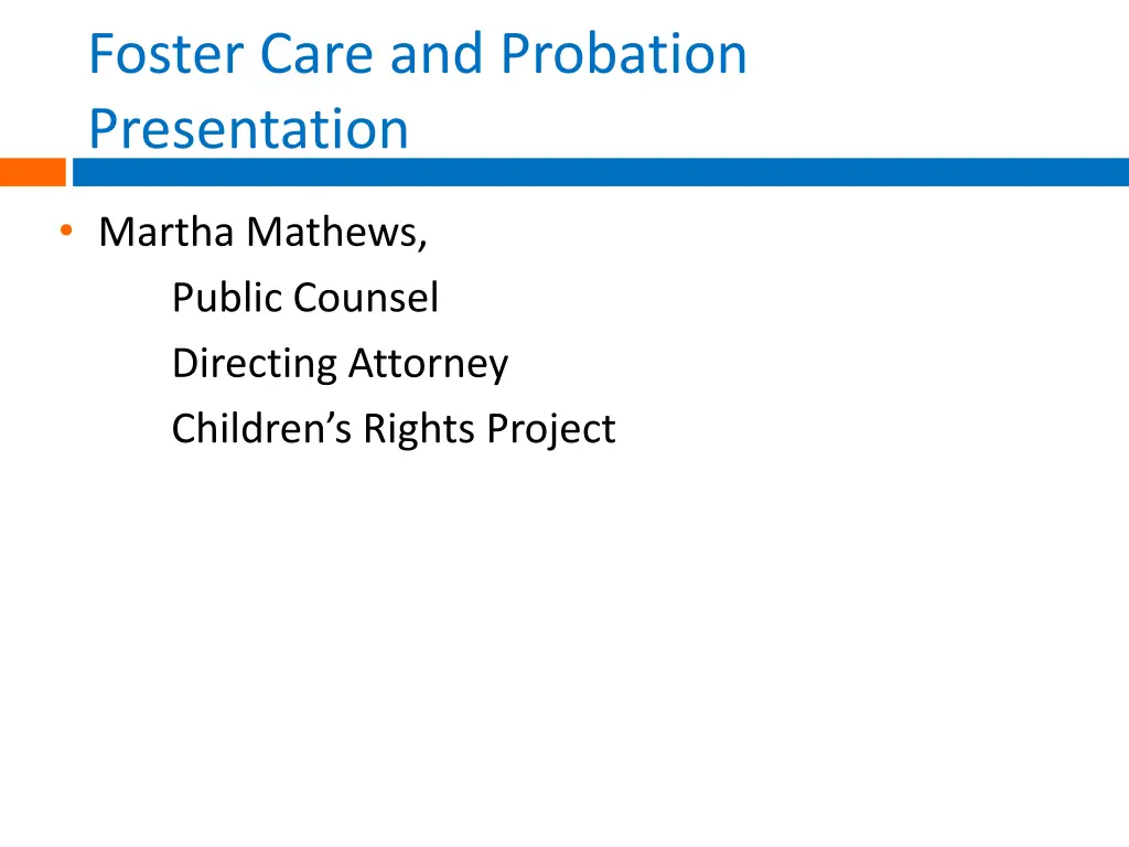 foster care and probation presentation