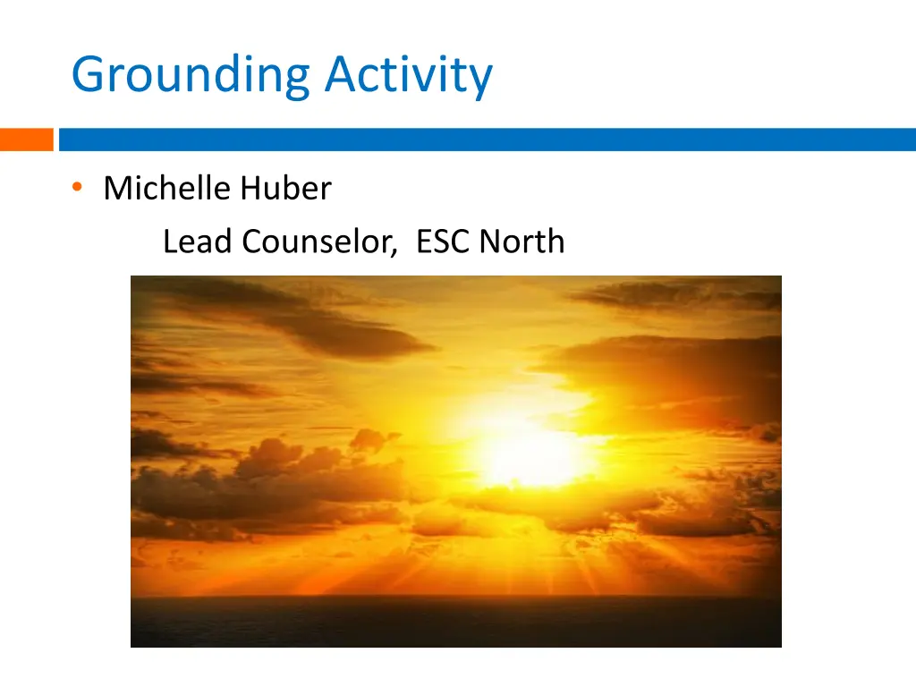 grounding activity