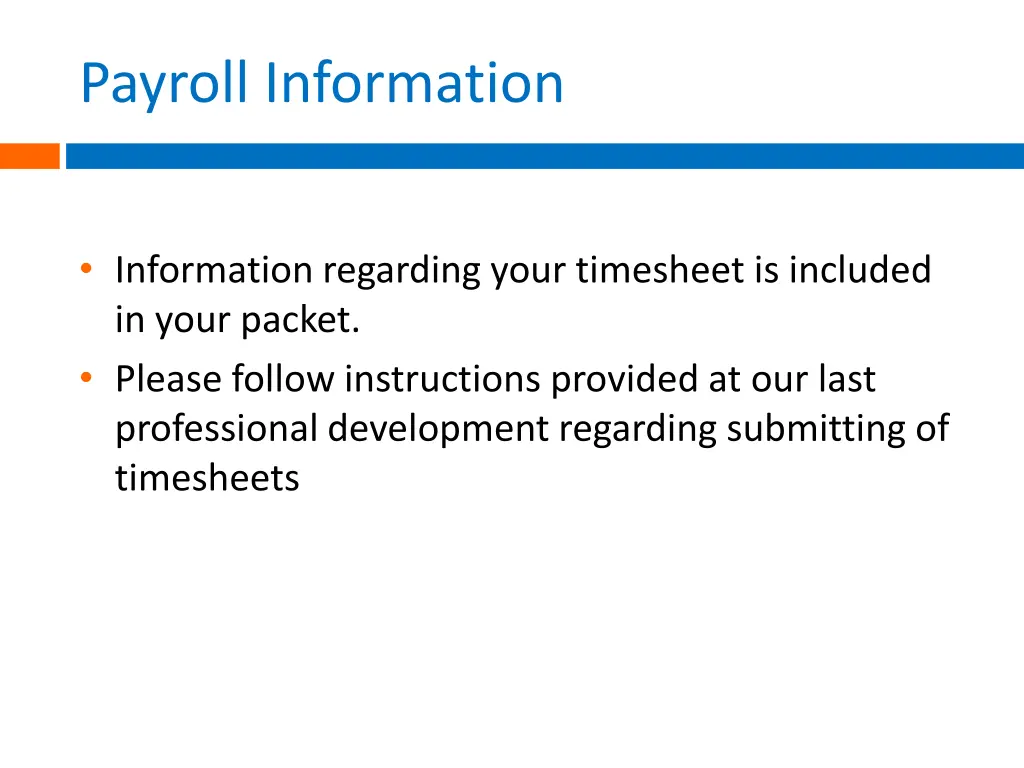 payroll information