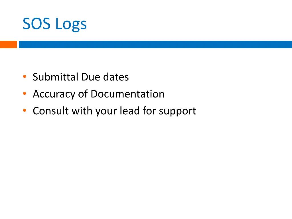 sos logs