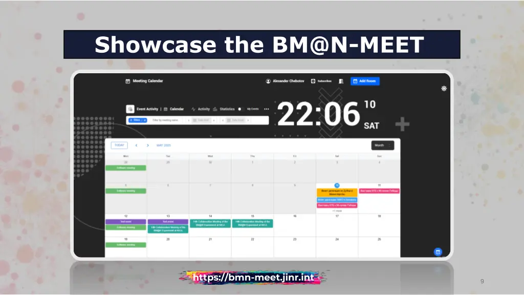 showcase the bm@n meet