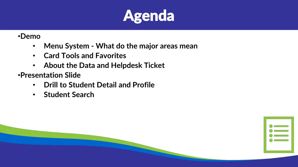 agenda agenda