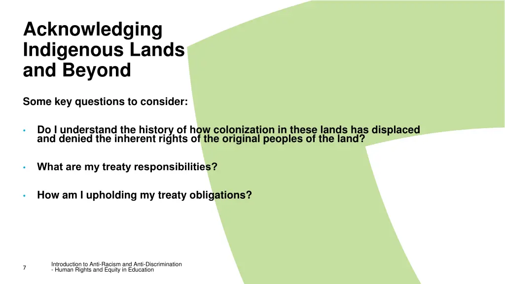 acknowledging indigenous lands and beyond