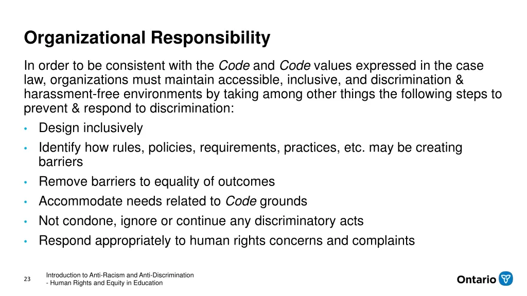 organizational responsibility 1