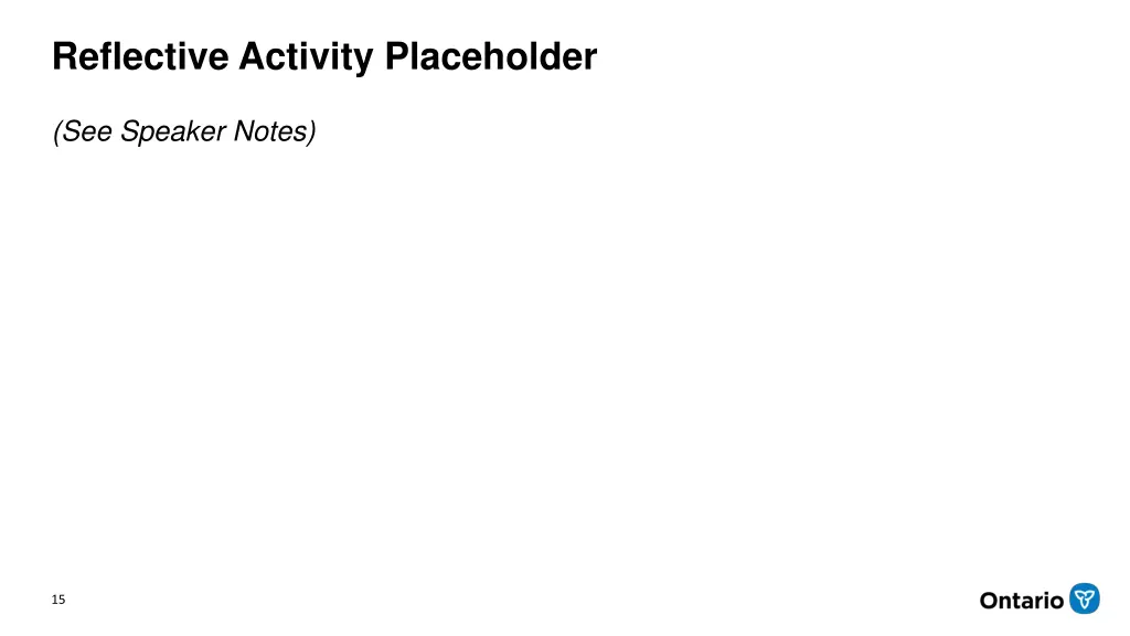 reflective activity placeholder 1