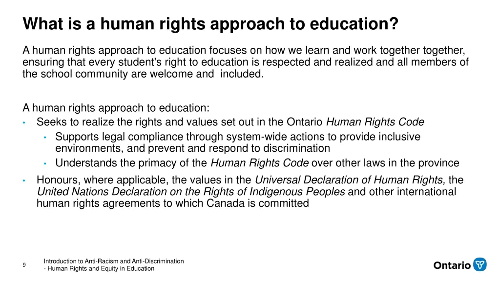 what is a human rights approach to education