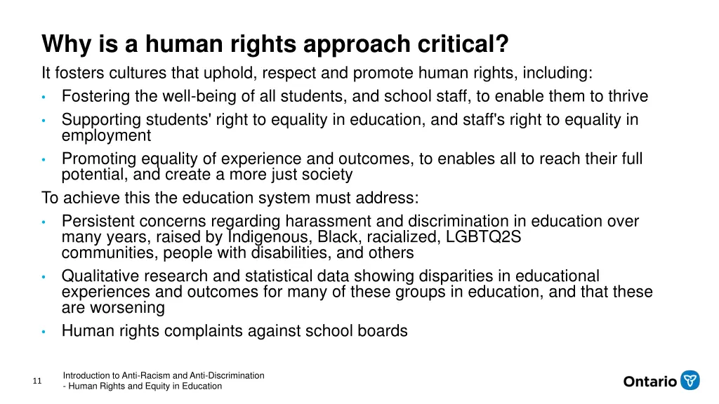 why is a human rights approach critical