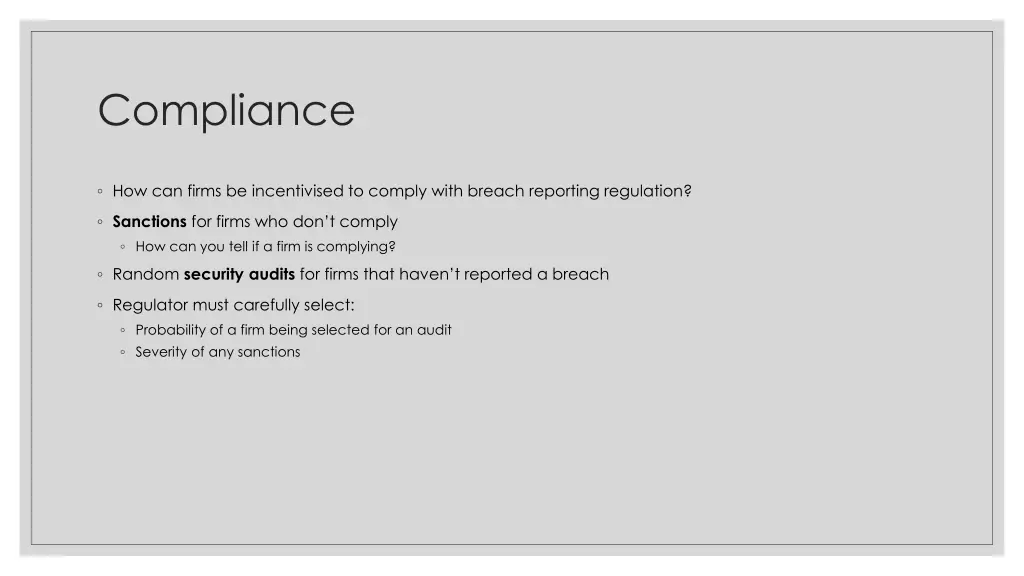 compliance