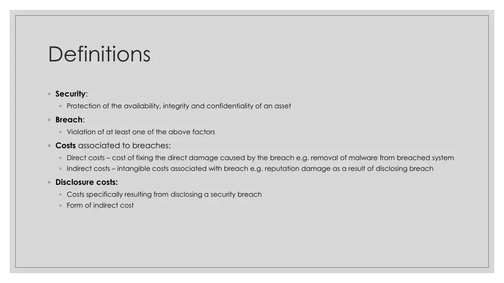 definitions