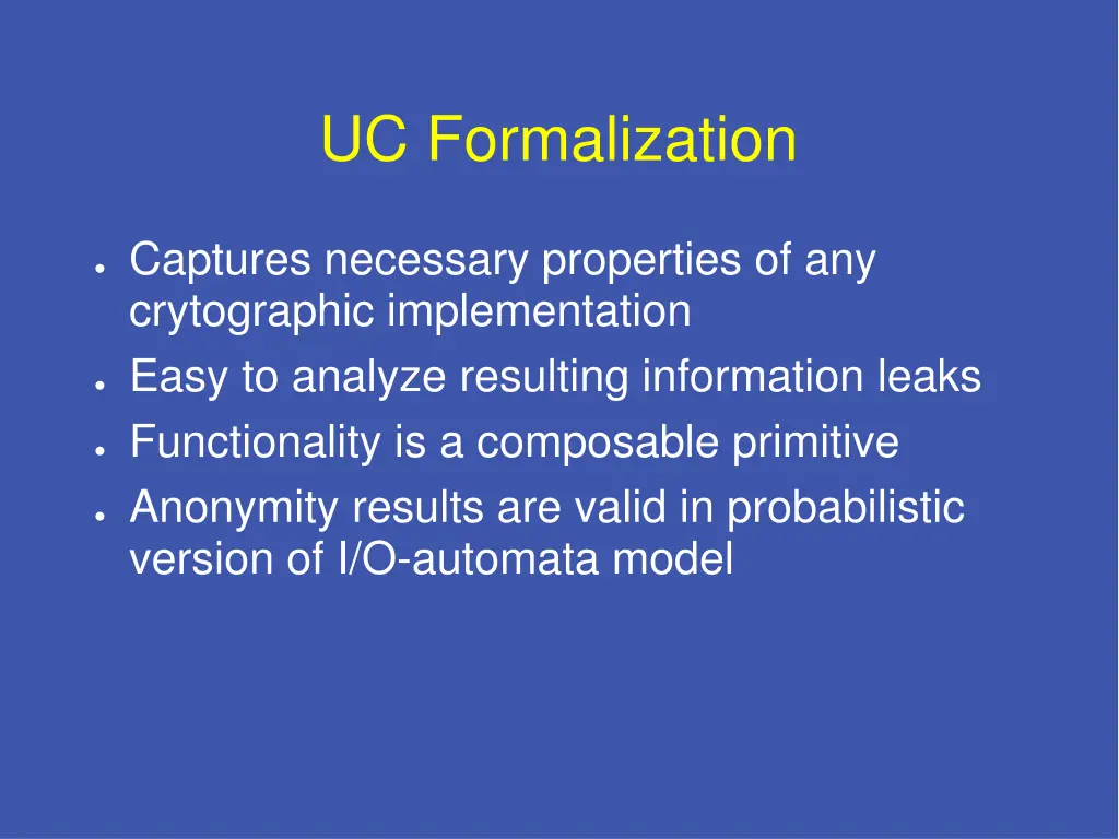 uc formalization