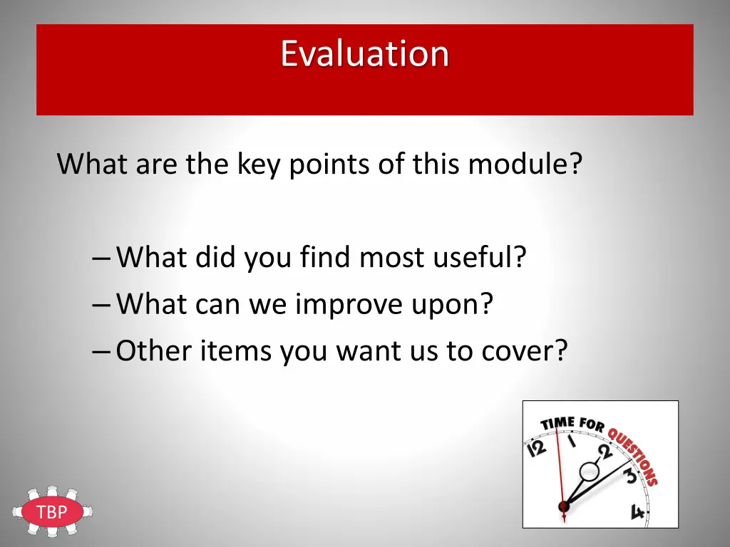 evaluation