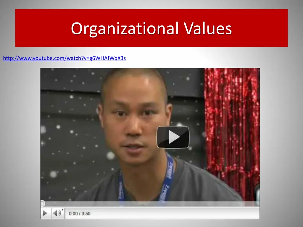 organizational values