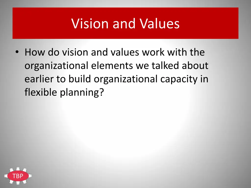 vision and values