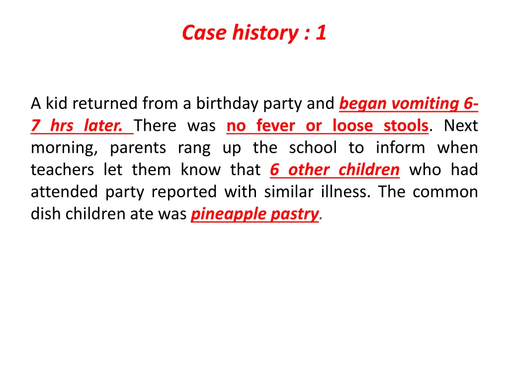 case history 1