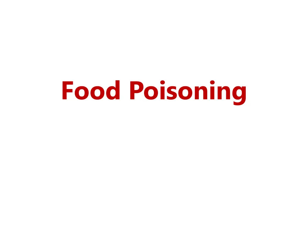 food poisoning