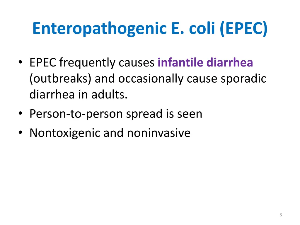 enteropathogenic e coli epec
