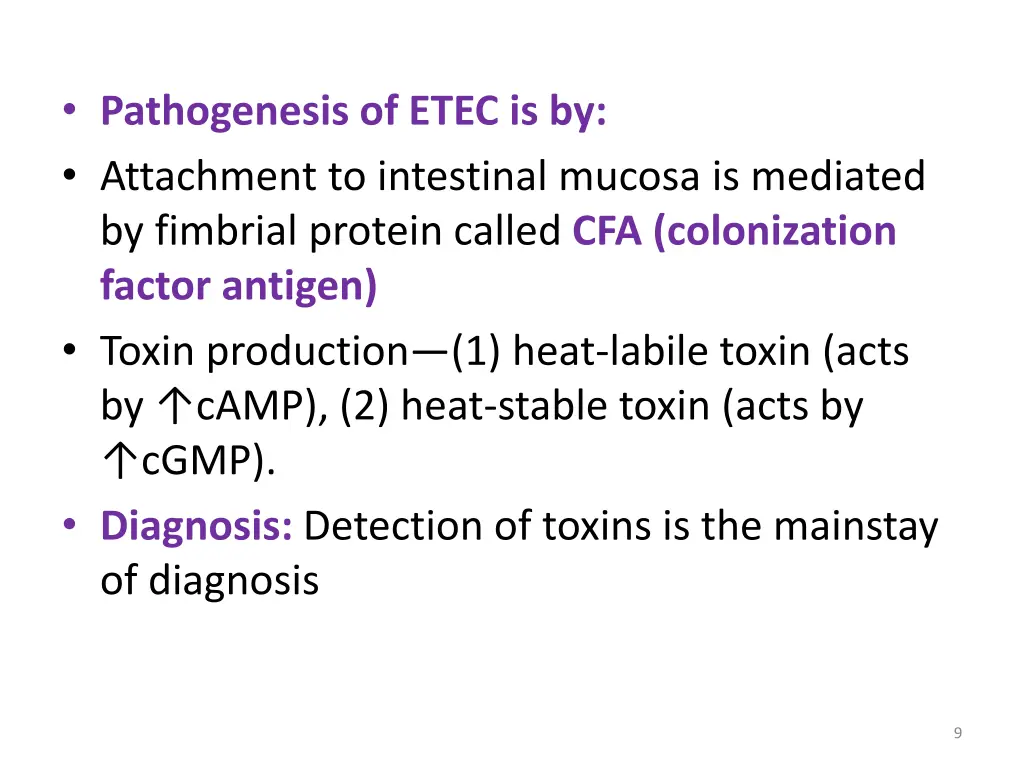 pathogenesis of etec is by attachment