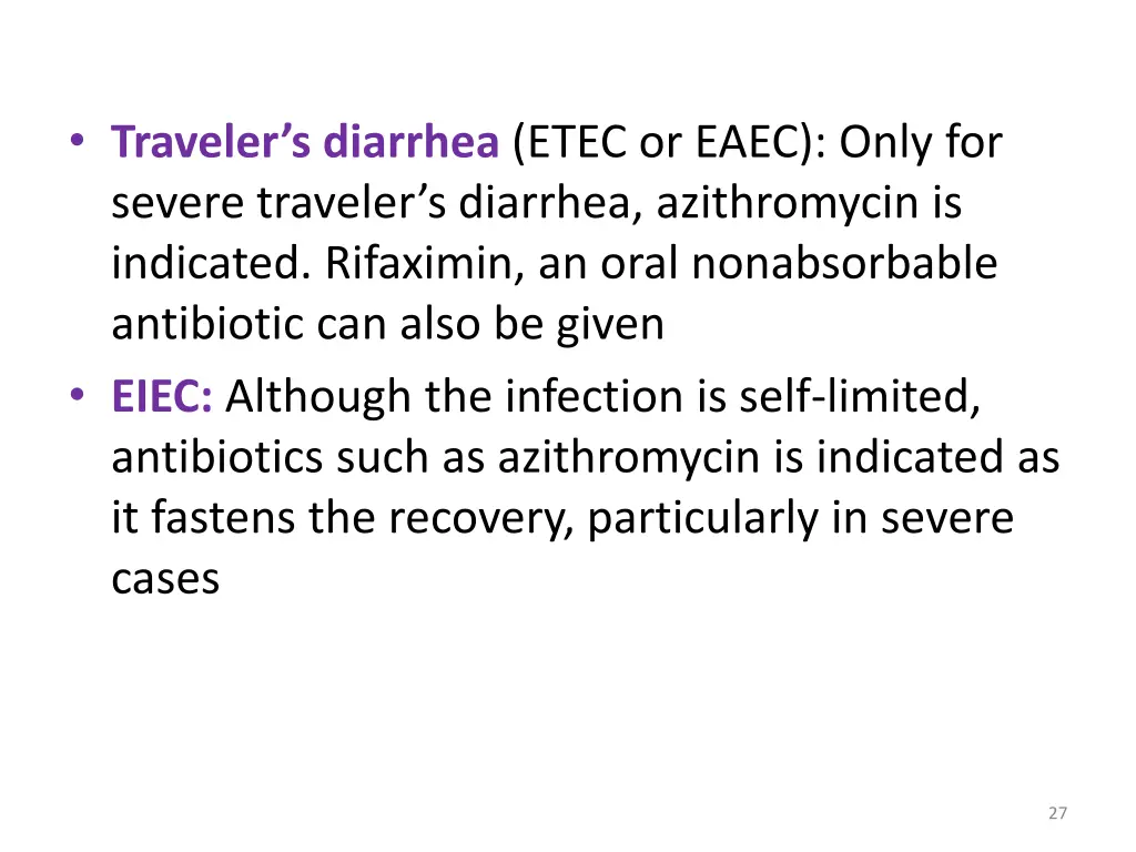 traveler s diarrhea etec or eaec only for severe