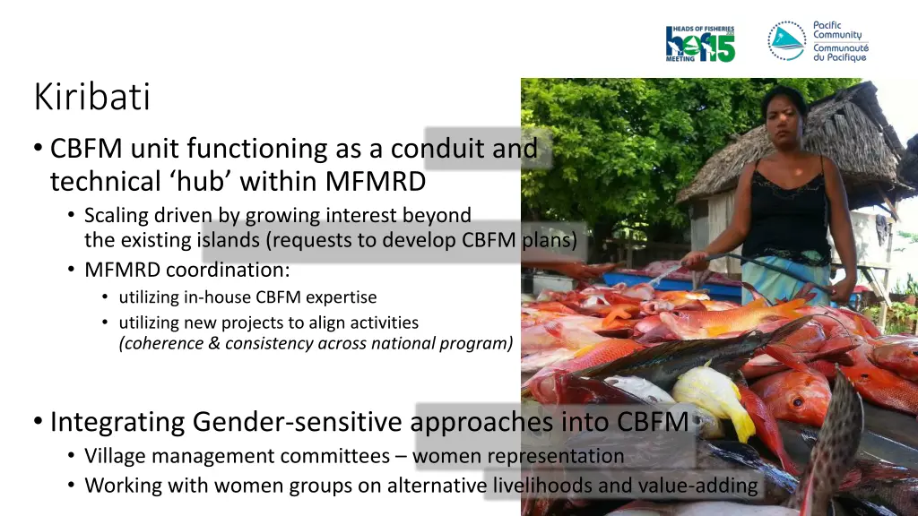 kiribati cbfm unit functioning as a conduit