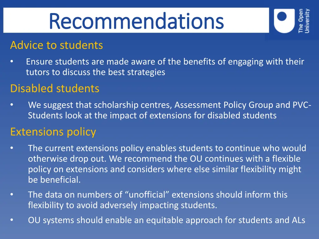 recommendations recommendations 1